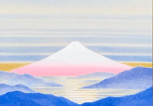 堀本惠美子 「CURRENT-W-1750-富士山から宇宙へ・曙（赤富士）」 5号 