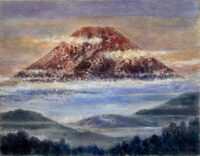 福島一二三　「赤富士」　F6