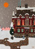 濱岡朝子　「雪のレストラン」　F4