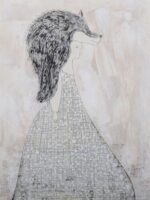 蟹江杏　「ゆきんこ」　ドライポイント　610x450mm