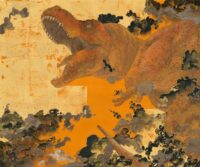 水島篤　「曙雲竜図」　F15 版画