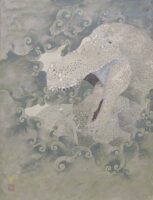 水島篤　暁隠-ティラノサウルス　P10　岩絵具