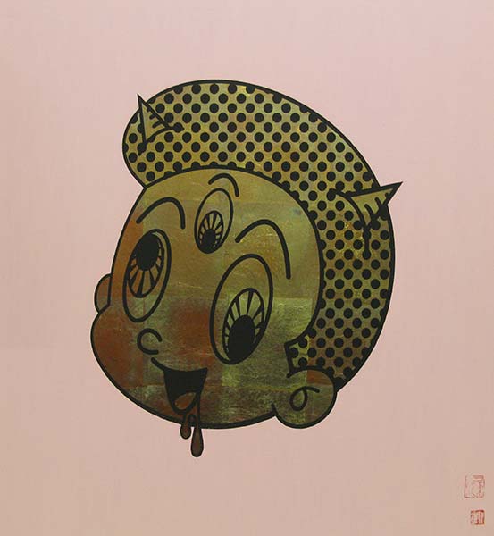 「餓鬼(ピンク)」　S20・72.7×72.7cm