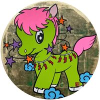 中津川翔太　「神馬」　8号円形