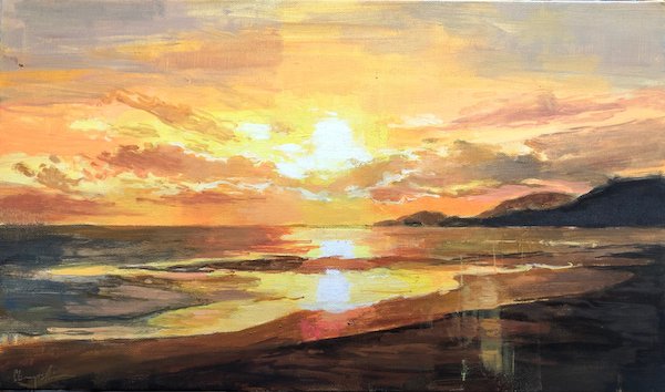 寺本 和純 「Linger 黄昏」 M6 キャンバス・油彩